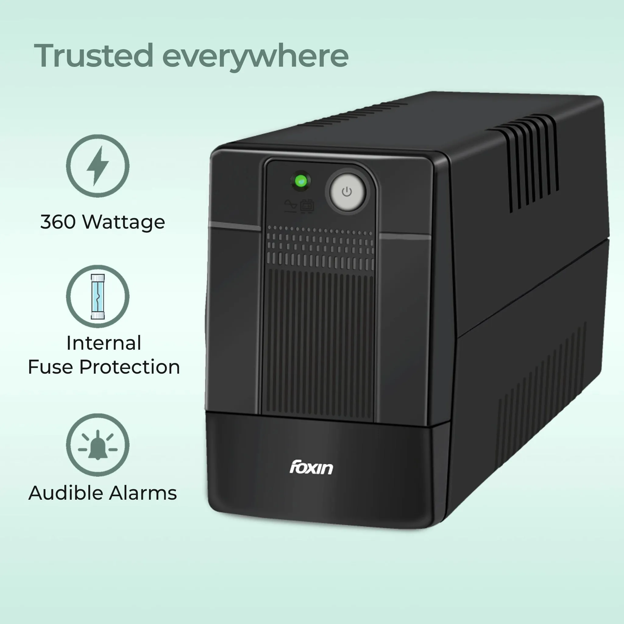 Foxin UPS 600VA FPS 755 (2+2 Warranty) view 4